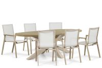 Lifestyle Garden Furniture Lifestyle Fiora/Brookline 240x120 cm dining tuinset 7-delig