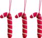 Ginger Ray Vilten candy van kerstboomhangers - 3 stuks