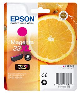 Epson 33XL Claria Premium Magenta XL Ink Cartridge