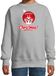 Bellatio Decorations Rendier Kerstbal sweater / Kerst trui Merry Christmas grijs voor kinderen - Kerstkleding / Christmas outfit 98/104