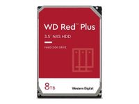 WD Red Plus 8TB disque dur interne 3,5 pouces - 5640 tr/min, SATA 6 Gbit/s, CMR, 128 Mo de cache