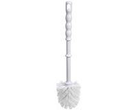 Toyma WC/Toiletborstel los - kunststof - wit - D7,5 x H35 cm - badkamer accessoires
