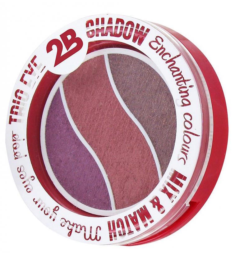 2b Oogschaduw Trio Eye Shadow 06 Taupe Pink Burgundy