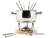 HOME 9830000 Service Fondue 11 stuks voor 6 personen van roestvrij staal 18/10, bourguignonne, chocolade, kaas