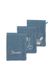Sterntaler Washandje voor jongens Baby GOTS Emmi washandjes, set van 3 stuks, wasbaar, biologisch, grijsblauw