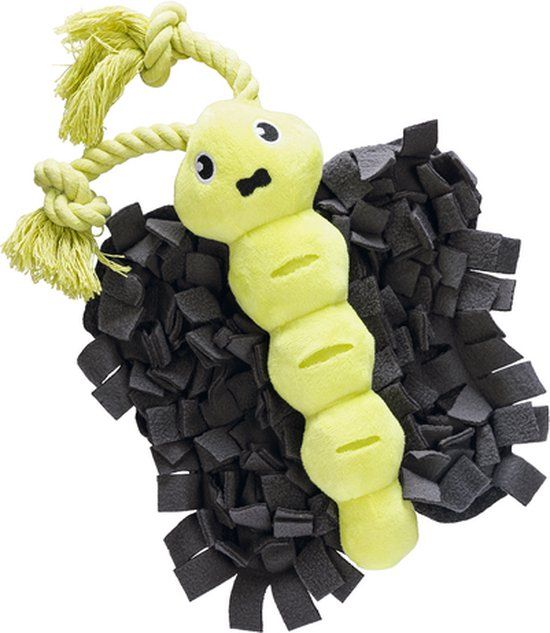 Beeztees Hide And Seek Vlinder Snuffelmat voor Honden Zwart/Geel Pluche One Size