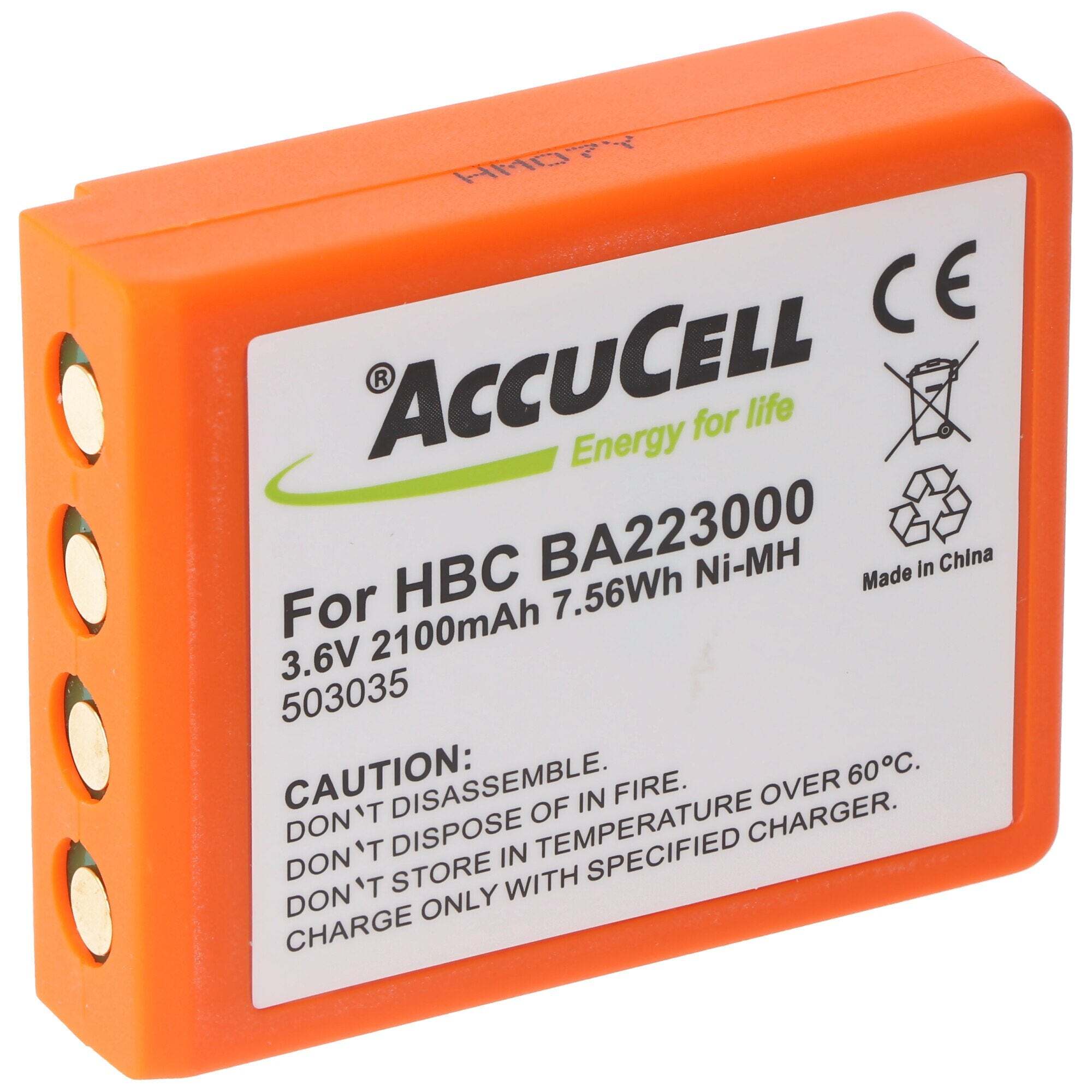 ACCUCELL HBC BA223000 batterij geschikt voor HBC kraanbesturing van AccuCell