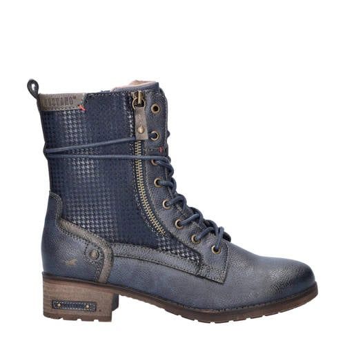 Mustang Veterboots Donkerblauw