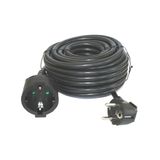 Zwarte slangkabel, 7 m, 3 x 1,5 mm, max. 3680 W