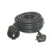 Zwarte slangkabel, 7 m, 3 x 1,5 mm, max. 3680 W