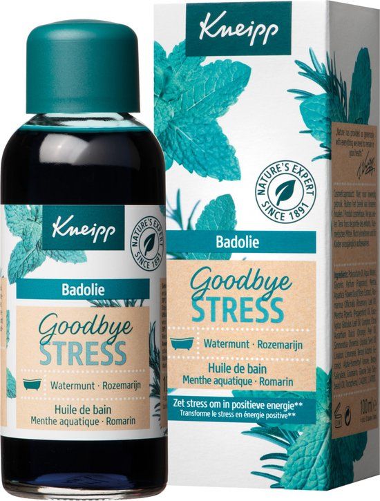 Kneipp Goodbye Stress Badolie - 100ml - Watermunt & Rozemarijn - Vegan