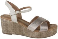 Marco Tozzi Dames Sandalen Sportief Maat 40 Metallic