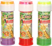 Henbrandt 3x Jungle/safari dieren bellenblaas flesjes met spelletje 50 ml voor kinderen