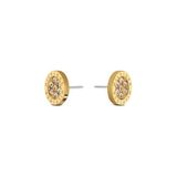 Tommy Hilfiger Vrouwen Oorknoppen 10mm Staal Goudkleurig Kristal