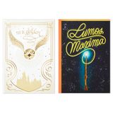 Hallmark Set van 2 Harry Potter verjaardagskaarten (Snitch and Wand)