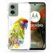 Cokitec Versterkte hoes voor Motorola G55 5G Animal Papegaai Geel