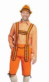 Partychimp Oranje Lederhosen Man - Maat L