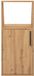 Vente-unique Armoire pour sous pente avec 1 porte et 1 niche - Couleur: Naturel ADEZIO