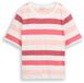 Tom Tailor - T-shirt en Coton - Taille XS - coral offwhite stripe