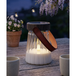 Deluxe Homeart LED Lanterne en verre 13 cm