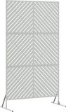 vidaXL Privacyscherm 100 x 50 x 180 cm Gegalvaniseerd staal zilver