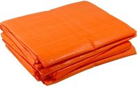 Merkloos / Sans marque Koningsdag rommelmarkt grondzeil - oranje - 10 x 12 meter