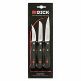 Dikte Dick Dikte messenset, staal, zwart, 27,5 x 8,5 x 1 cm, 3 stuks