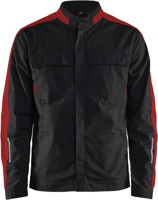 Blaklader Industrie jack stretch 4444-1832 - Zwart/Rood - XL