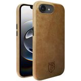 Rosso Elite Hoesje Geschikt voor Apple iPhone 17e / 16e | Compatibel met MagSafe / Qi2 | Echt Leer Back Cover | Beschermhoes | Lichtbruin