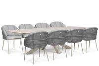 Santika Furniture Santika Pebble/Voyage 300x120 cm dining tuinset 9-delig