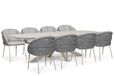 Santika Furniture Santika Pebble/Voyage 300x120 cm dining tuinset 9-delig