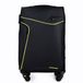 Solier STL1651 - Valise moyenne M - Souple - Extensible - 4 roulettes pivotantes - Noir/Vert