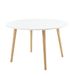 BAÏTA Eettafel ORATELLO wit gelakt D160 cm 4 tot 6 personen