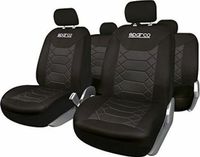 Sparco Set hoezen voor zittingen Zwart (11 pcs)