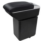 Voor YJYWZH Voor Citroen Berlingo Armsteun 2010-2020 Centrale Console Auto Opslag Organizer Dubbellaagse Handdoos met Bekerhouder