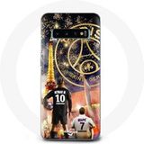 Maniacase Hoesje voor Samsung Galaxy S10 PSG Neymar en Mbappé vrolijk kerstfeest