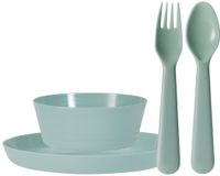 Excellent Houseware Kunststof kinderservies set - 24-delig - mintgroen