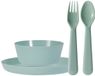 Excellent Houseware Kunststof kinderservies set - 24-delig - mintgroen