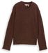 Tom Tailor Gebreide trui met wol - Maat M - dark pecan brown melange