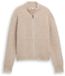 Tom Tailor Denim - Gilet zippé - Taille L - beige chiné douillet