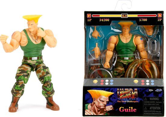 Jada Toys Ultra Street Fighter II: The Final Challengers Action Figure 1/12 Guile 15 cm