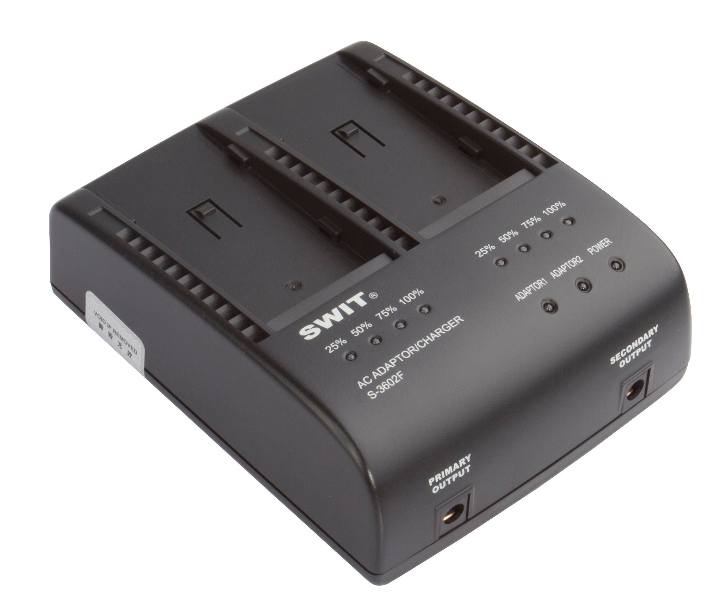 Swit S-3602F - Batterij oplader - Zwart