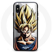 Maniacase Hoesje voor iPhone XS Max Dragon Ball Z Hair Yellow