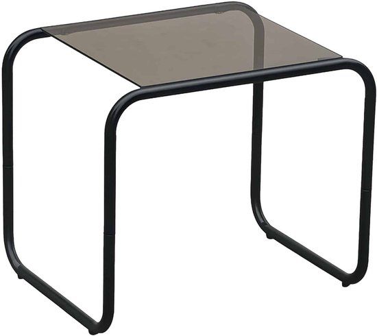 Leitmotiv Bijzettafel Ventana - Zwart - 50x40x45cm