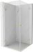 Mexen Lunar-B Duo porte de douche pivotante 100 x 100, transparent, or brossé