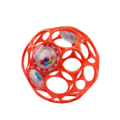 Oball Rattle rood 10 cm