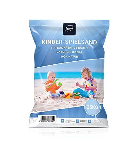 4myBaby GmbH Best for Garden Speelzand, 25 kg, kwartszand, voor zandbak, decoratief zand, TÜV-getest, topkwaliteit (150 kg)