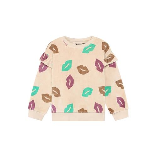 Daily7 rechtvallende sweater - beige