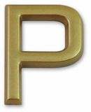 Symbol LD37P gouden letter P zelfklevend hoogte 37 mm