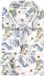 OLYMP Level 5 body fit overhemd - dobby - wit met blauw en bruin bloemen dessin - Strijkvriendelijk - Boordmaat: 42 (EU maat: L)